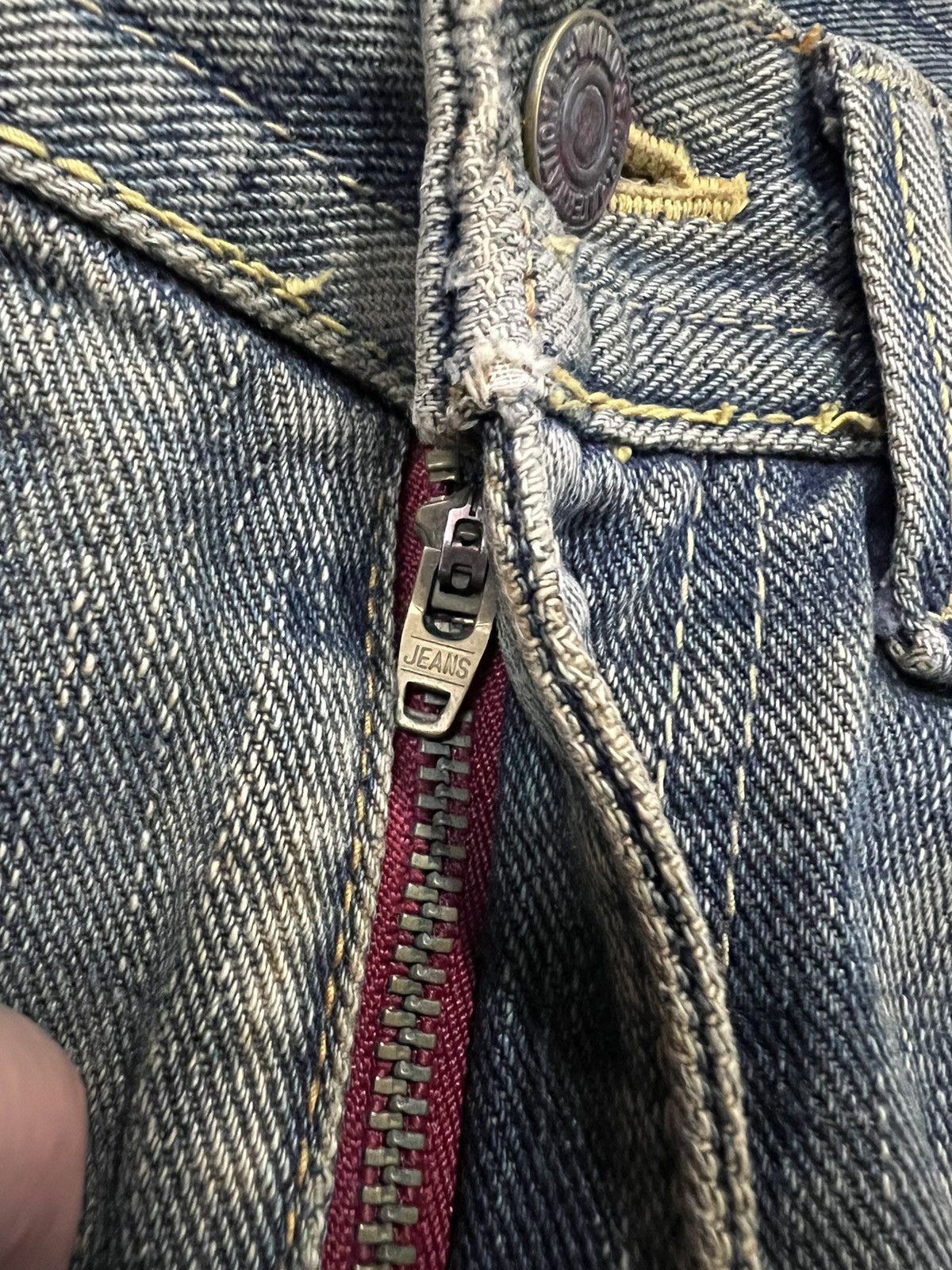 Japanese Brand GL HEART DISTRESSED RUSTY JEANS Size US 30 / EU 46 - 8 Thumbnail