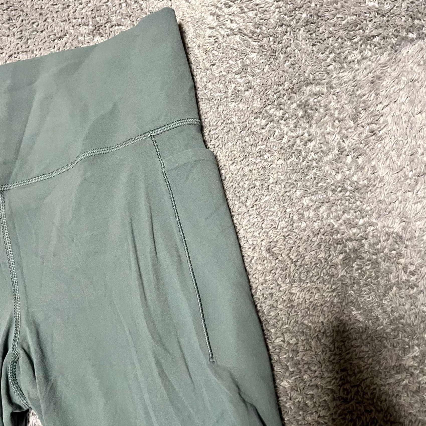 Athleta Athleta Leggings Womens XL Green Salutation Stash Cinch 7/8 Pants Size 40" / US 18 - 3 Thumbnail