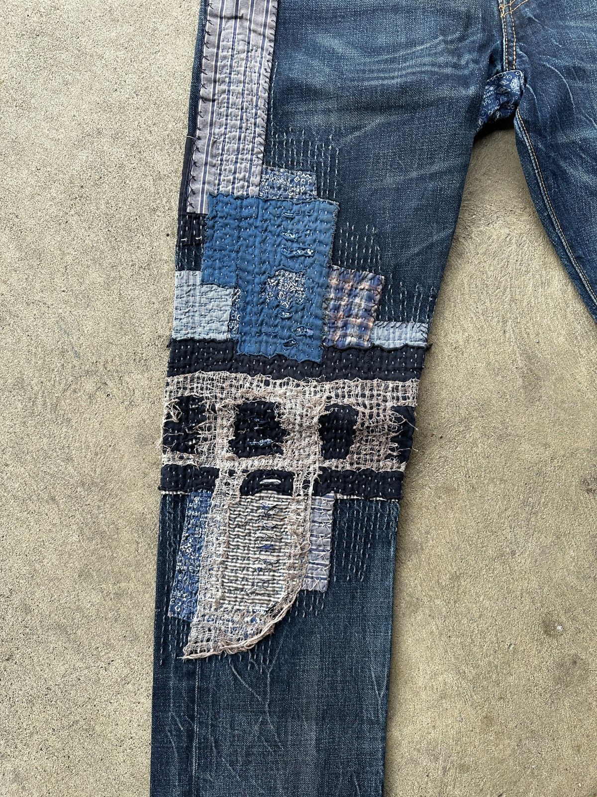 Levi's Levi’s 501 - Sashiko/Boro Patchwork Denim Size US 30 / EU 46 - 2 Thumbnail