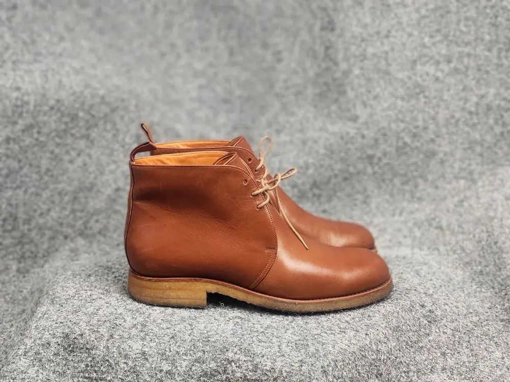 Carmina Design leather chukka boots Lace Handmade Shoes