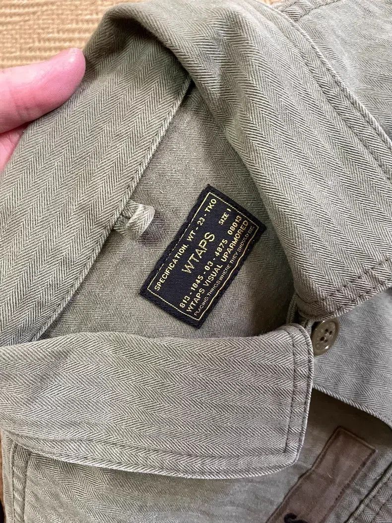 Wtaps Wtaps Washable workwear herringbone shirt jacket Size US S / EU 44-46 / 1 - 6 Thumbnail