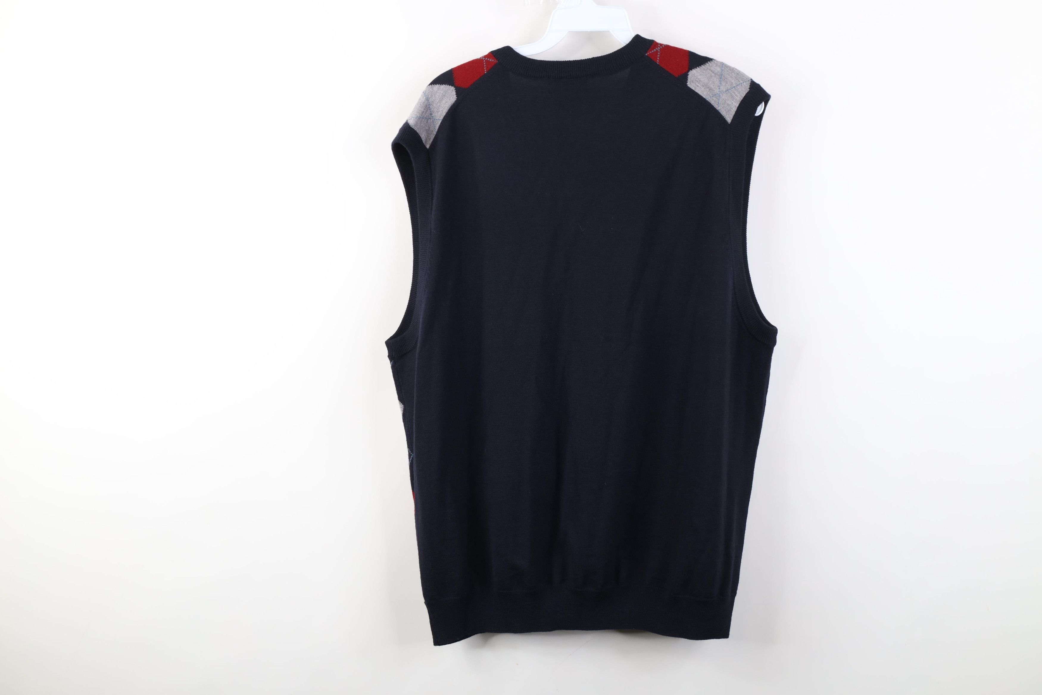 Brooks Brothers Vintage Brooks Brothers Merino Wool Diamond Sweater Vest Size US L / EU 52-54 / 3 - 6 Thumbnail