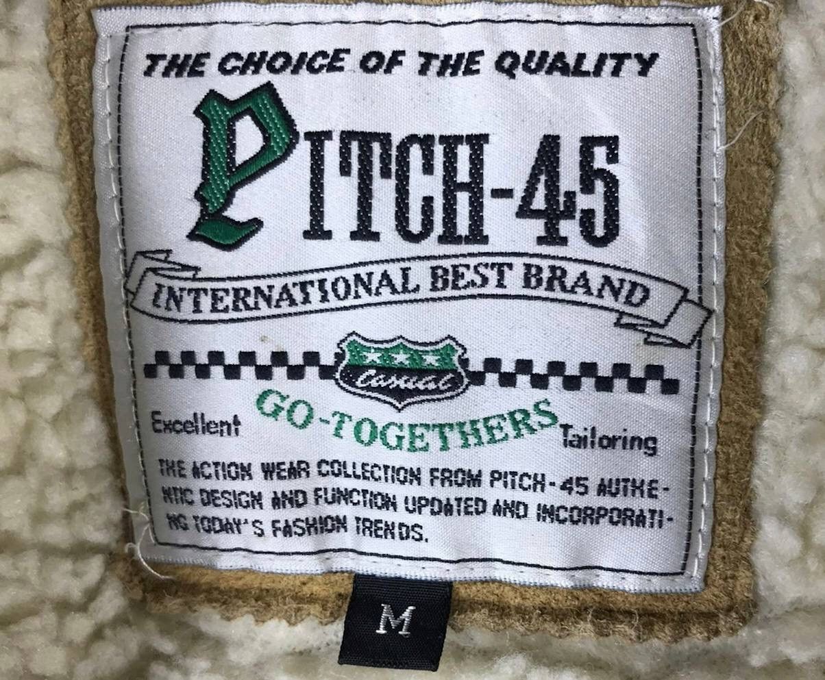 Japanese Brand VINTAGE PITCH-45S SHEARLING SHEEPSKIN LEATHER JACKET Size US L / EU 52-54 / 3 - 3 Thumbnail