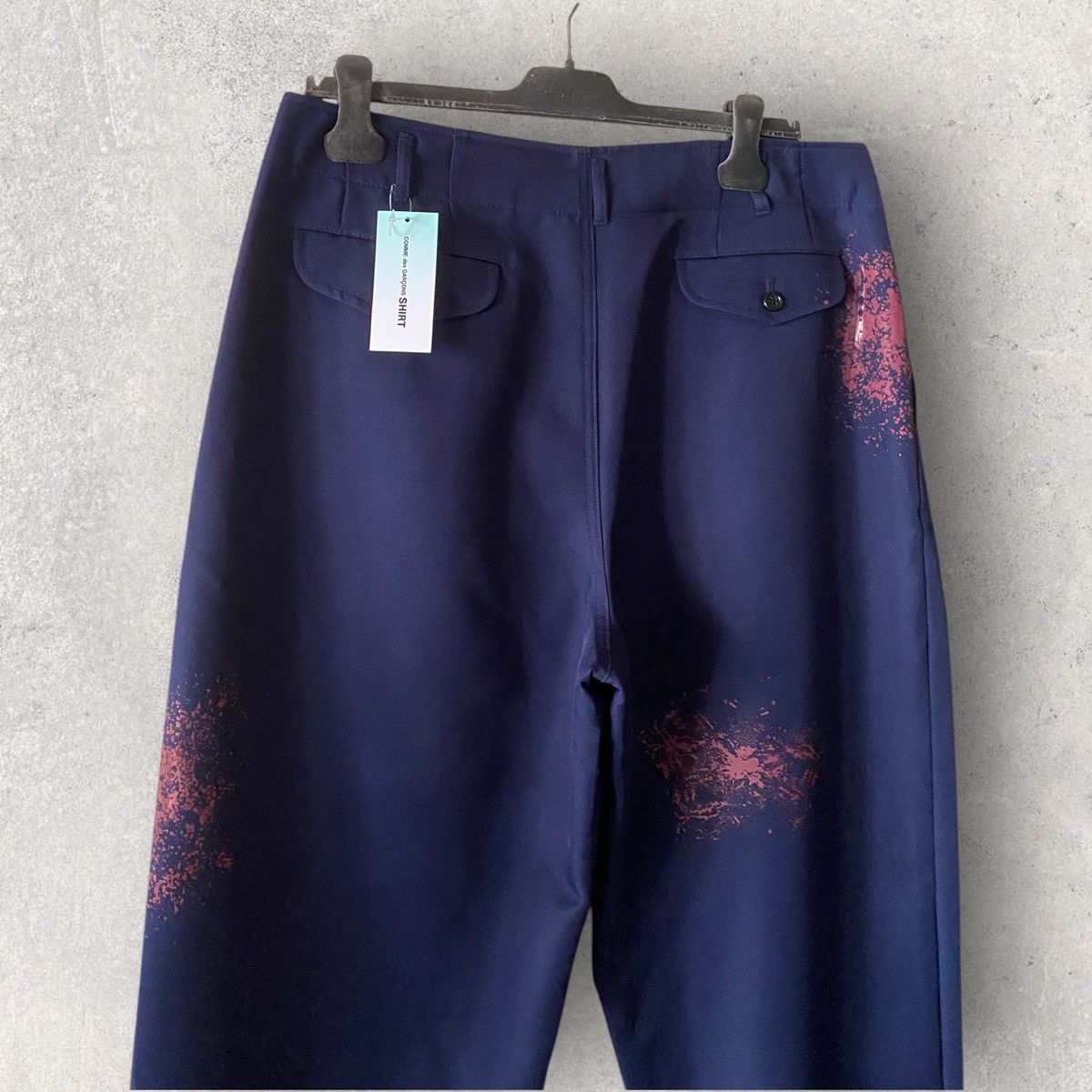 Comme des Garcons NWT S/S24 Hand Print Color Splash Cropped Pants Size US 34 / EU 50 - 6 Thumbnail