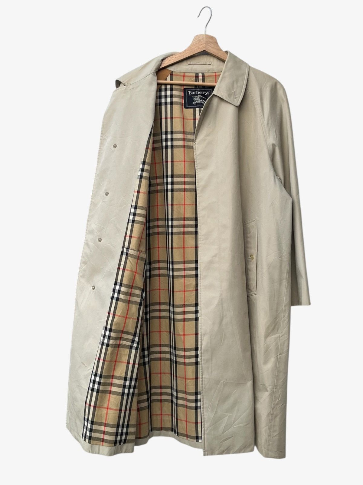 Burberry Vintage Burberrys Nova Check Balmacaan Coat Size US S / EU 44-46 / 1 - 3 Thumbnail