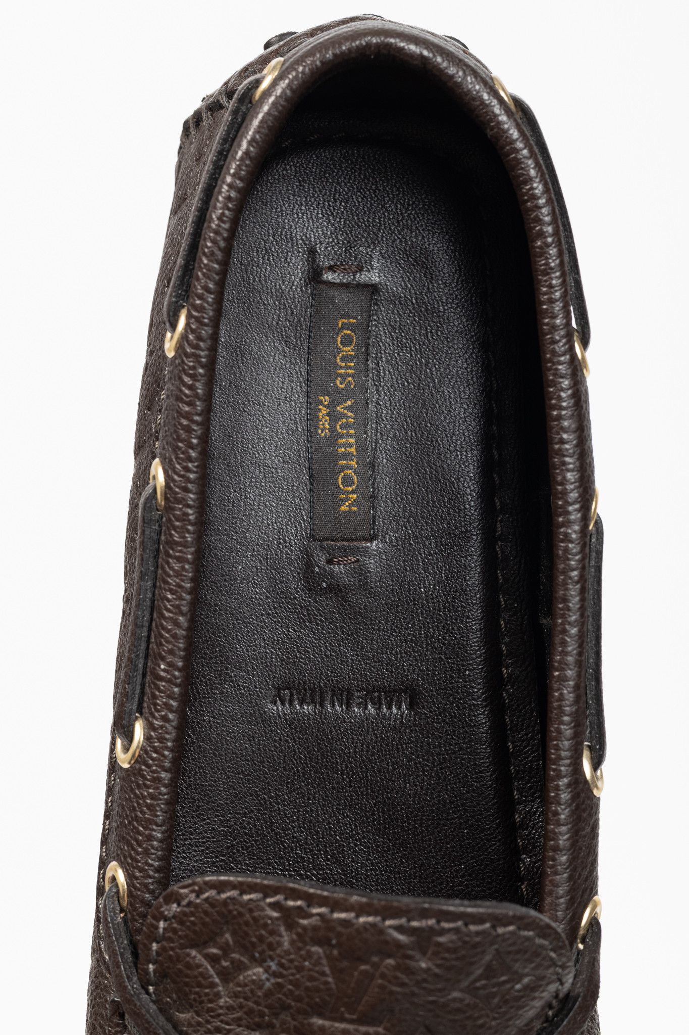 Louis Vuitton Louis Vuitton Gloria Monogram-Embossed Leather Flat Loafers Size US 6.5 / IT 36.5 - 12 Thumbnail