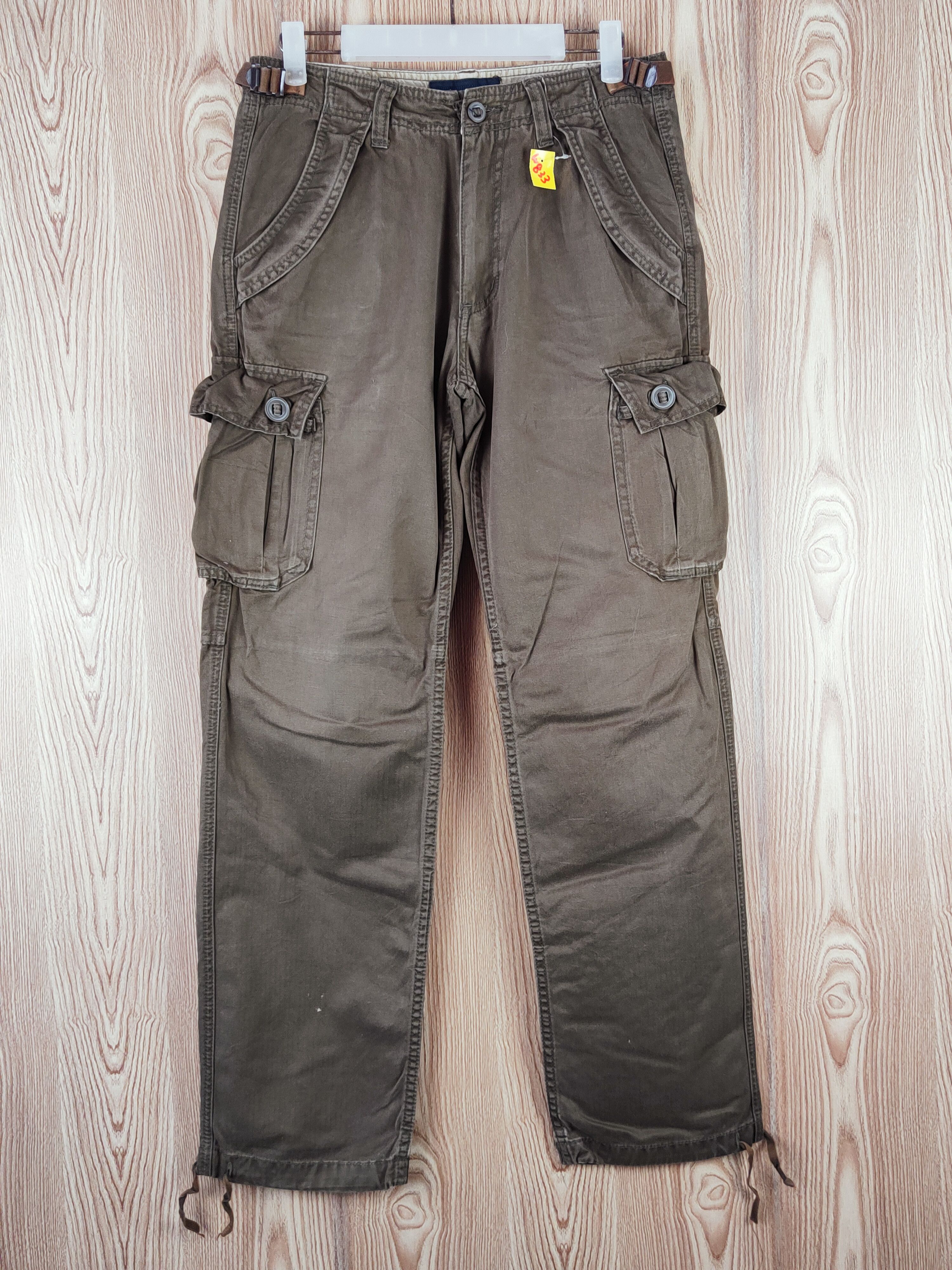 Japanese Brand Back Number Dark Brown Multipocket Cargo Pants #W833 Size US 28 / EU 44 - 1 Thumbnail