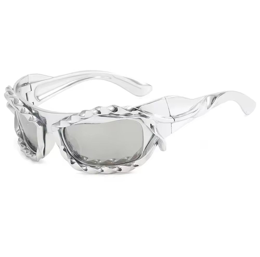 Japanese Brand × Vintage Retro punk sport sunglasses y2k Size ONE SIZE - 2 Thumbnail