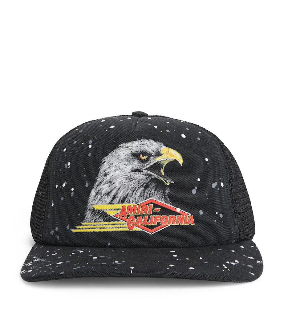 Amiri os11x0226 Size: OS / Vintage Logo Trucker Hat /Cap In Black Size ONE SIZE - 1 Thumbnail