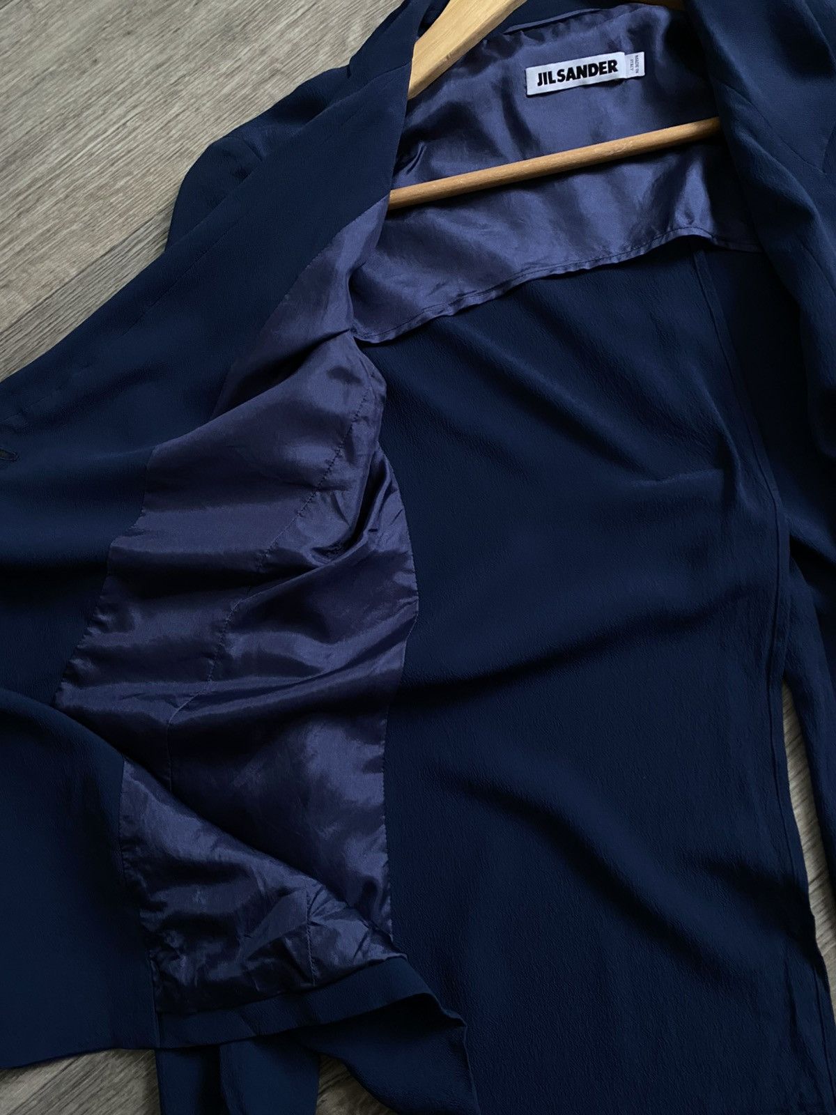 Jil Sander 🫧JIL SANDER SILK BLAZER Vintage Raf Simons Era Size XS / US 0-2 / IT 36-38 - 15 Thumbnail