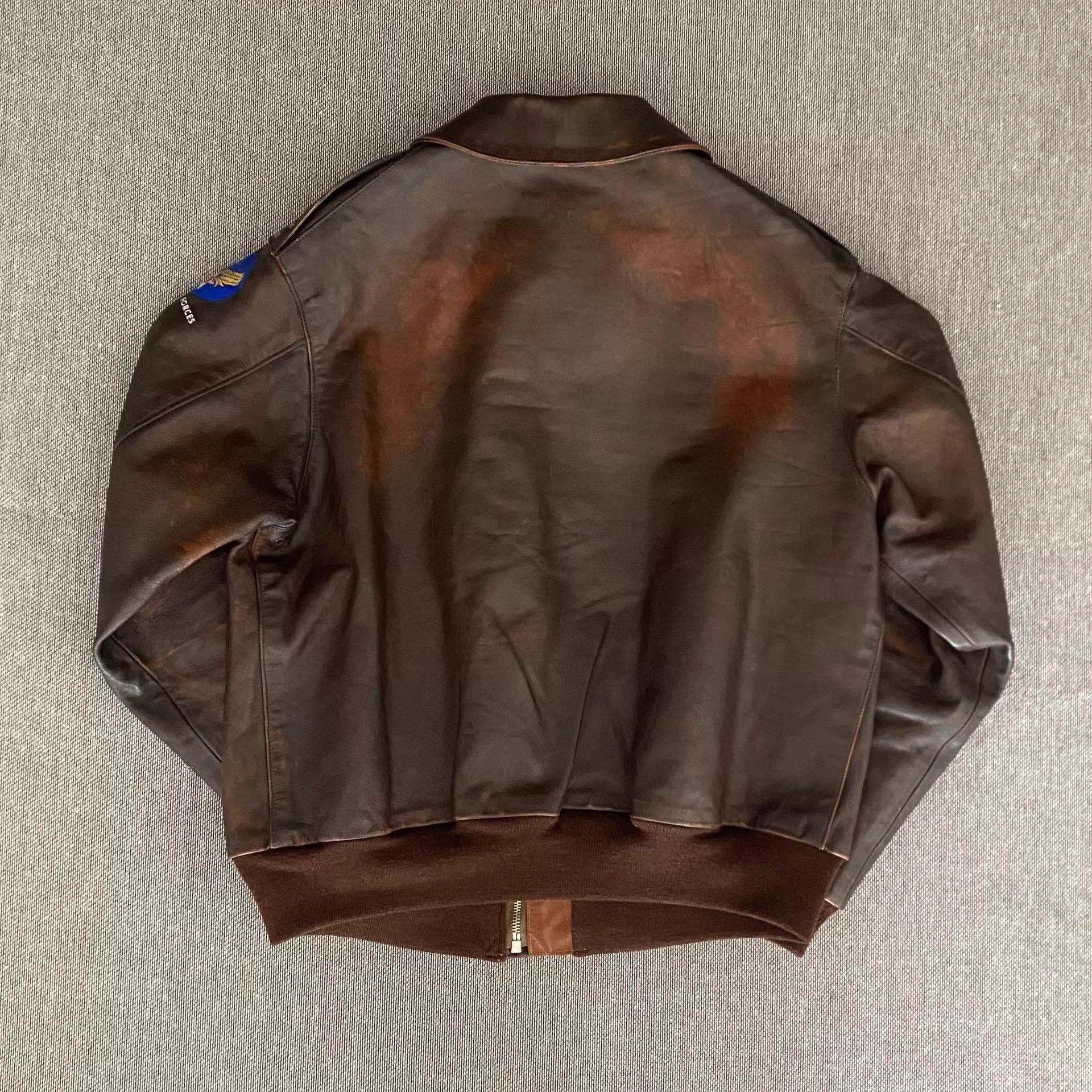 Eastman Leather Clothing Eastman Leather Distressed Horsehide A2 Jacket Dark Brown Size US M / EU 48-50 / 2 - 2 Thumbnail