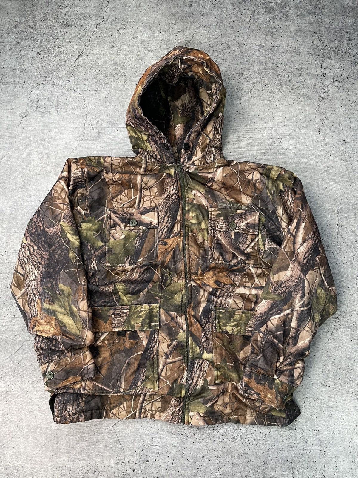 Realtree Crazy Y2K Vintage Camo Realtree Army Military jacket Size US L / EU 52-54 / 3 - 1 Thumbnail