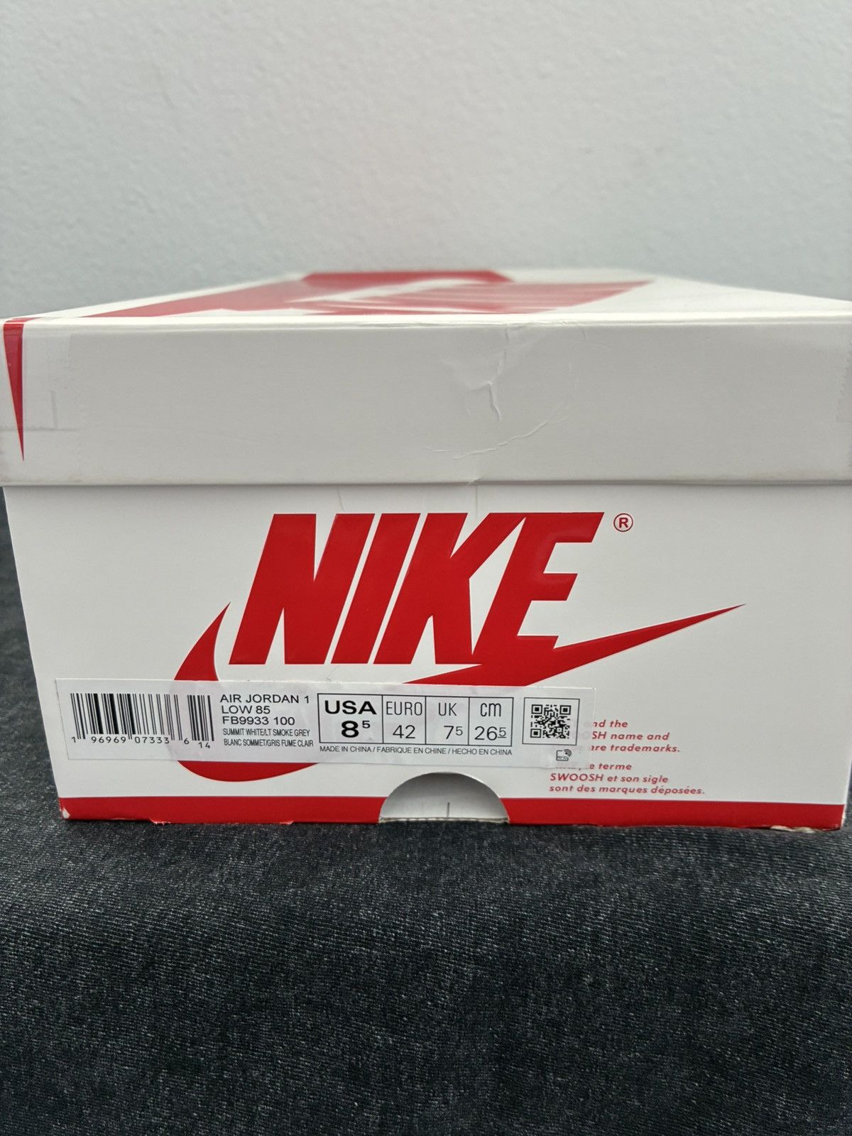 Jordan Brand Air Jordan 1 Retro Low ‘85 Neutral Grey Size US 8.5 / EU 41-42 - 11 Thumbnail