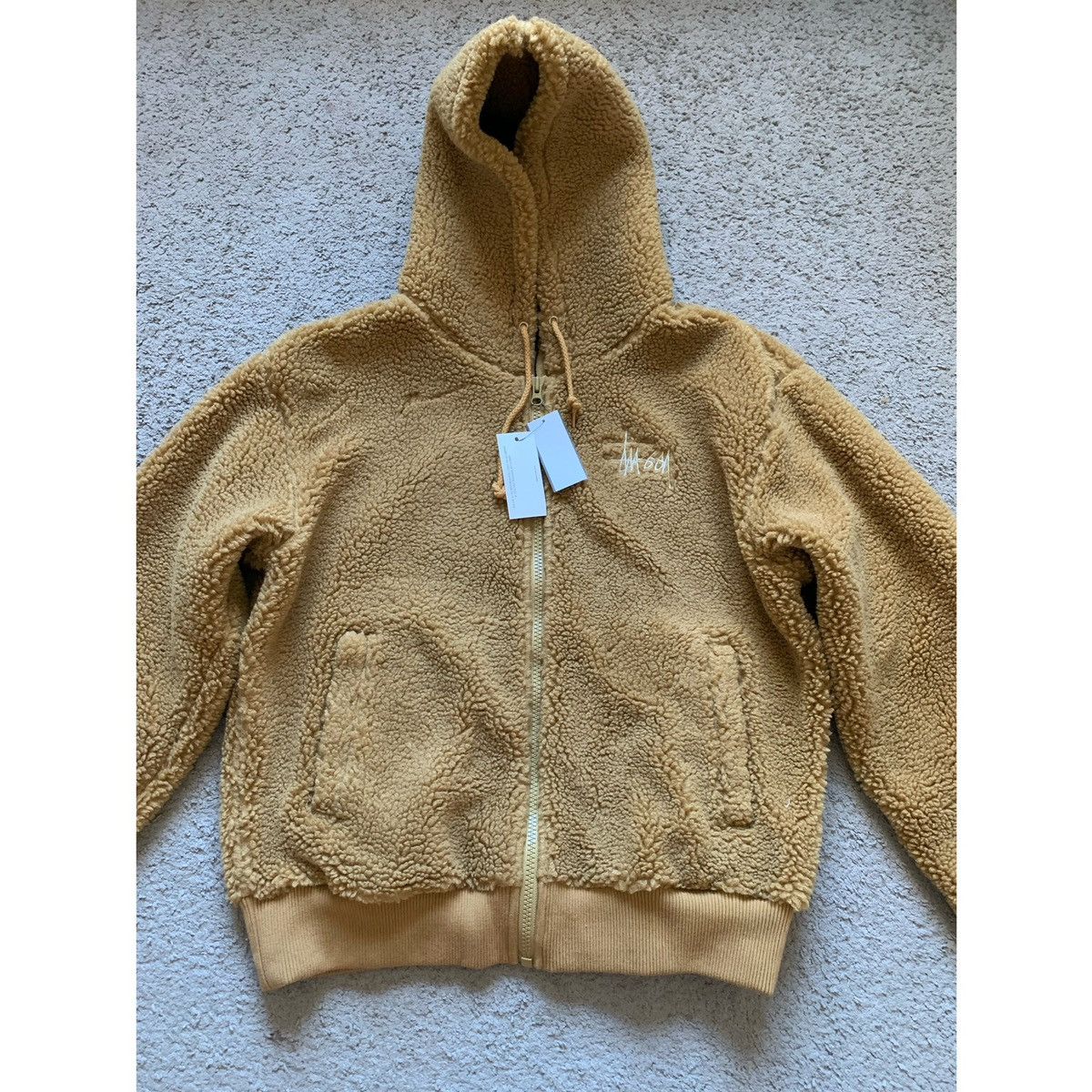 Stussy STUSSY LOGO SHERPA FLEECE HOODIE JACKET Size US S / EU 44-46 / 1 - 6 Thumbnail