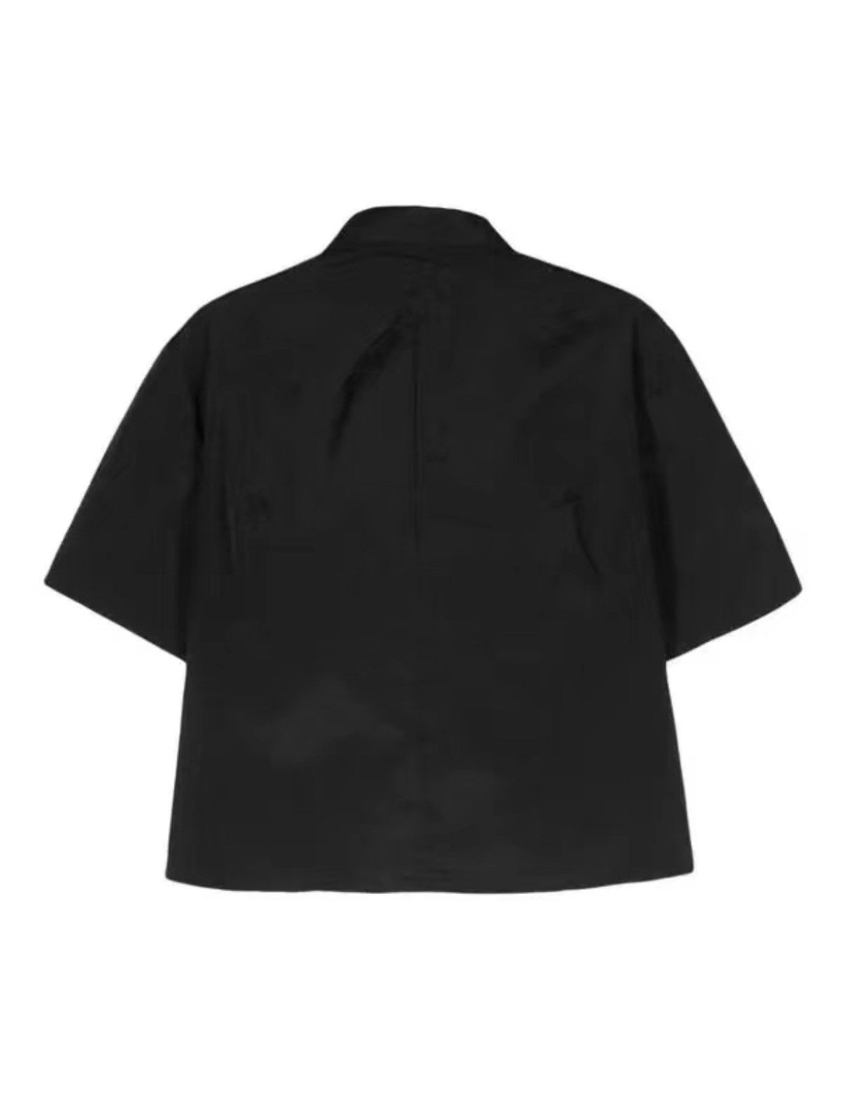 Heliot Emil Heliot Emil Men’s Nylon Ruched Cropped Shirt T-shirt J39 Size US M / EU 48-50 / 2 - 2 Thumbnail