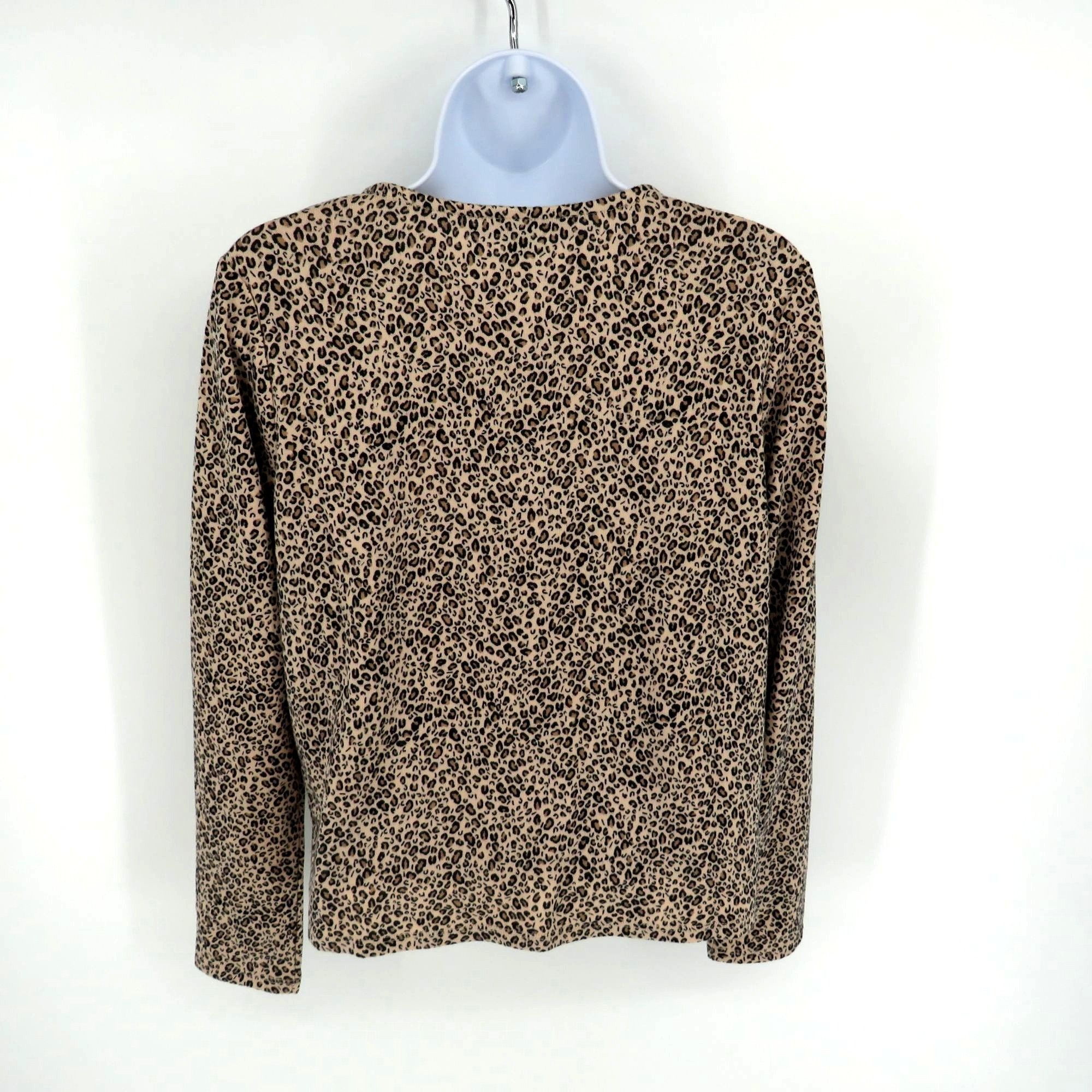 Sanctuary Sanctuary XSP Women's Leopard Print V-Neck Long Sleeve Top N Size XS / US 0-2 / IT 36-38 - 4 Thumbnail