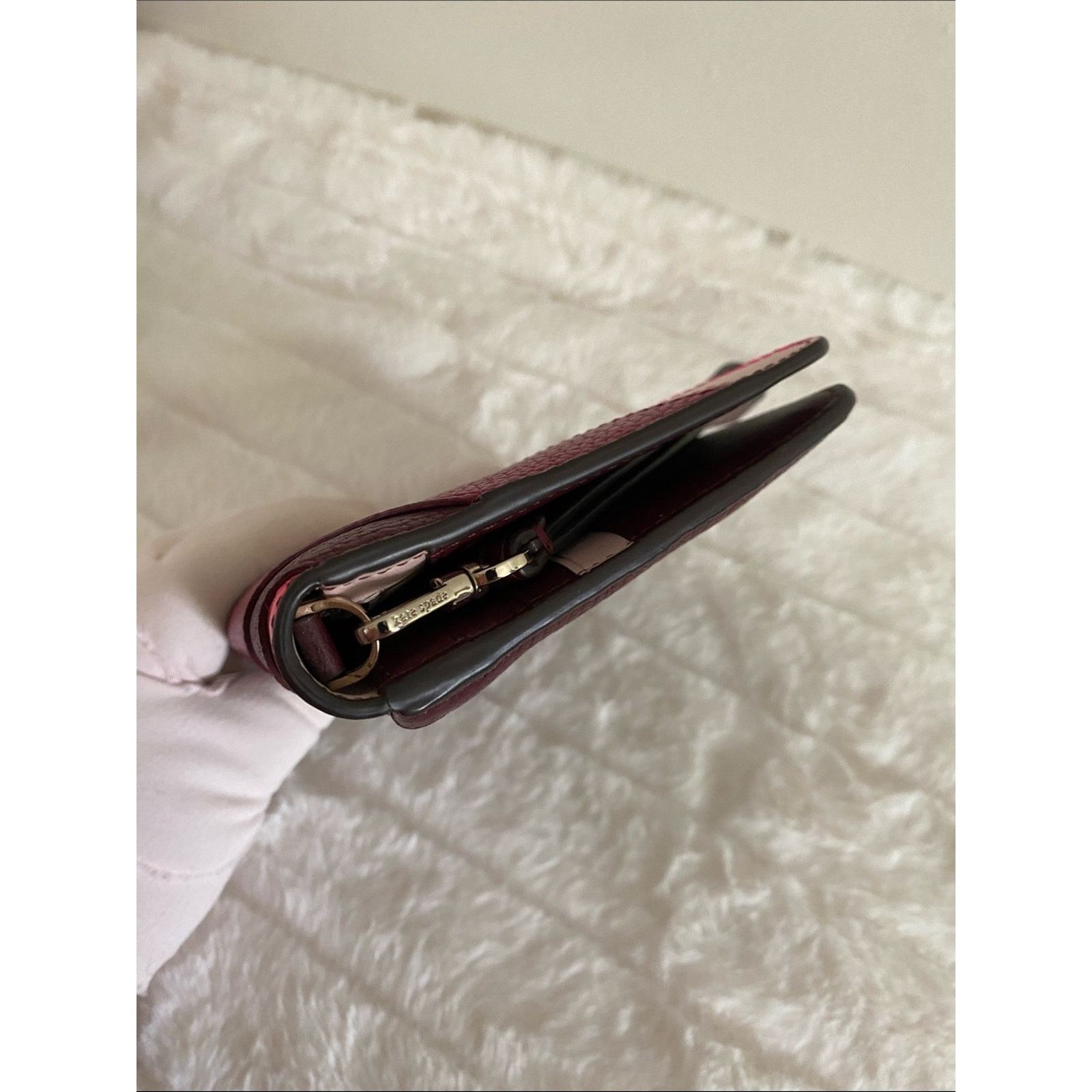 Kate Spade Kate Spade Kourtney Chevron Medium Clutch Wallet Wristlet Size ONE SIZE - 10 Thumbnail