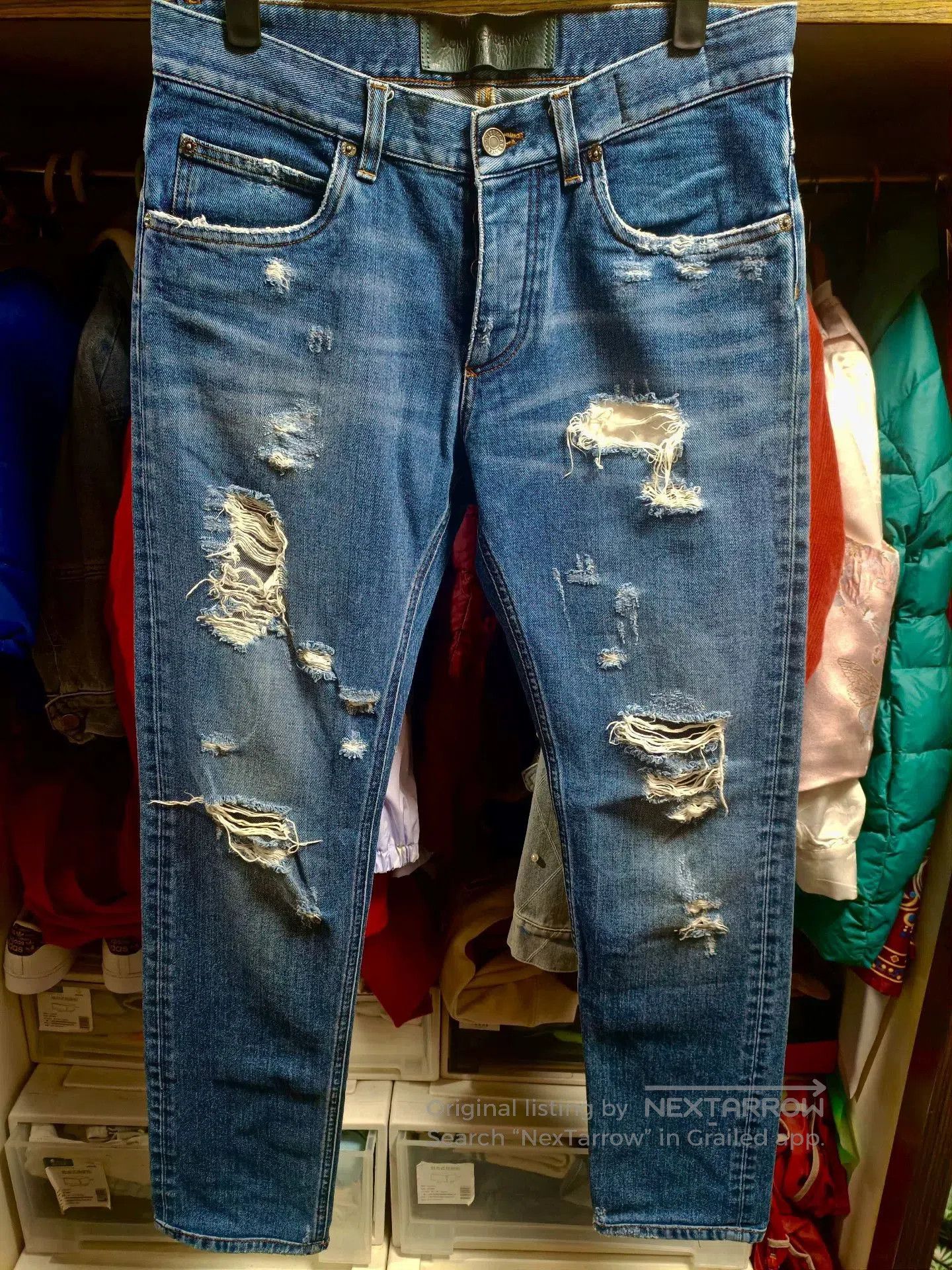 Dolce & Gabbana Dolce&Gabbana Runway Distressed Jeans. Size US 30 / EU 46 - 1 Thumbnail