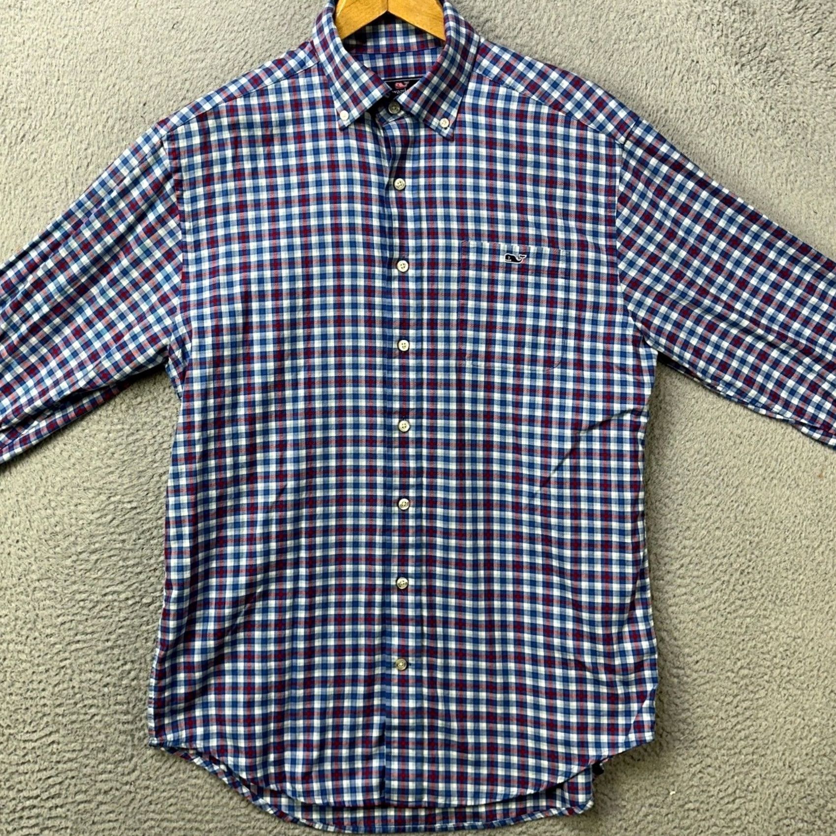 Vineyard Vines Vineyard Vines Mens Medium Classic Fit Tucker Shirt Blue Plaid Button Down EUC Size US M / EU 48-50 / 2 - 3 Thumbnail