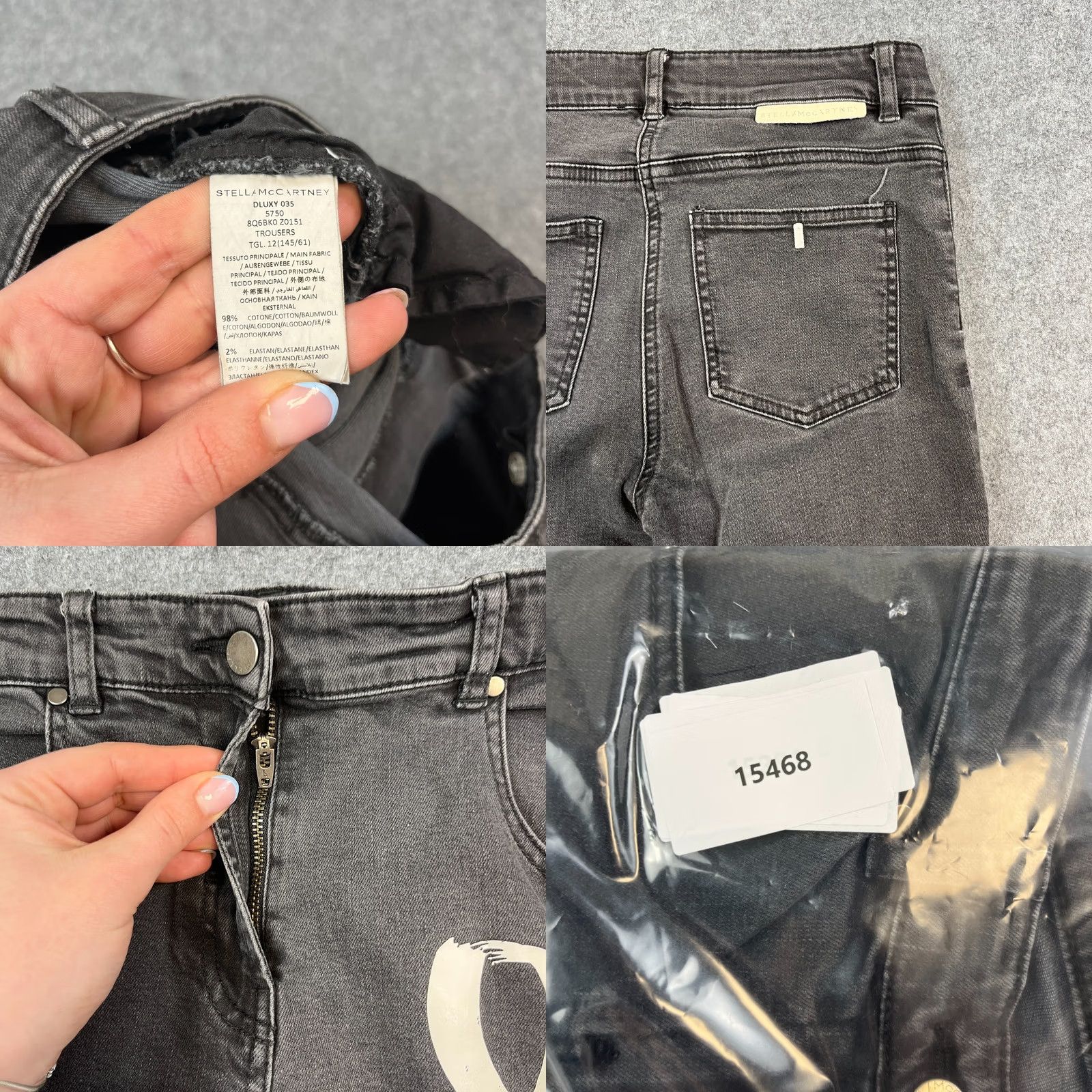 Stella McCartney Stella McCartney Jeans Flared 26 27 UK 6 High Waist 70s Style Love Spell Grey Denim Cotton Elastane Women** Size 28" / US 6 / IT 42 - 8 Thumbnail