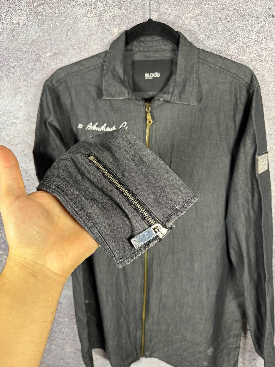 Blood Brother Blood Brother Patch Overshirt Gray Men's Shirt Large Size US L / EU 52-54 / 3 - 8 Thumbnail