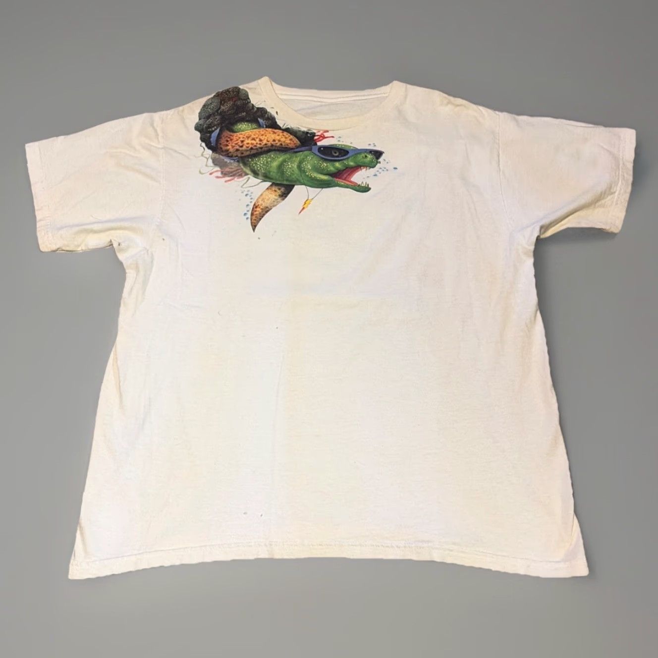 Vintage VINTAGE It’s A Moray Eel Nature Animal Funny White T-Shirt XL Mens Size US XL / EU 56 / 4 - 2 Thumbnail