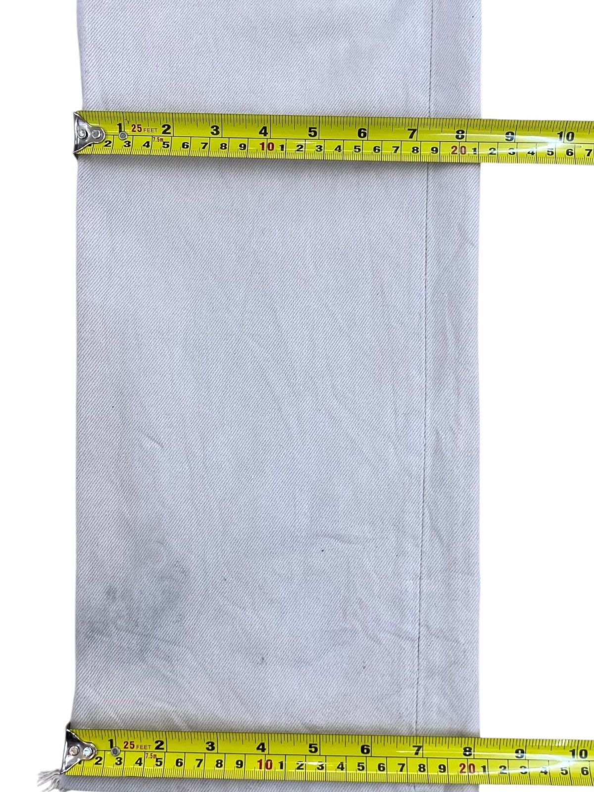 Levi's Levi’s Washed White Straight Wide Leg Jeans Size US 30 / EU 46 - 9 Thumbnail