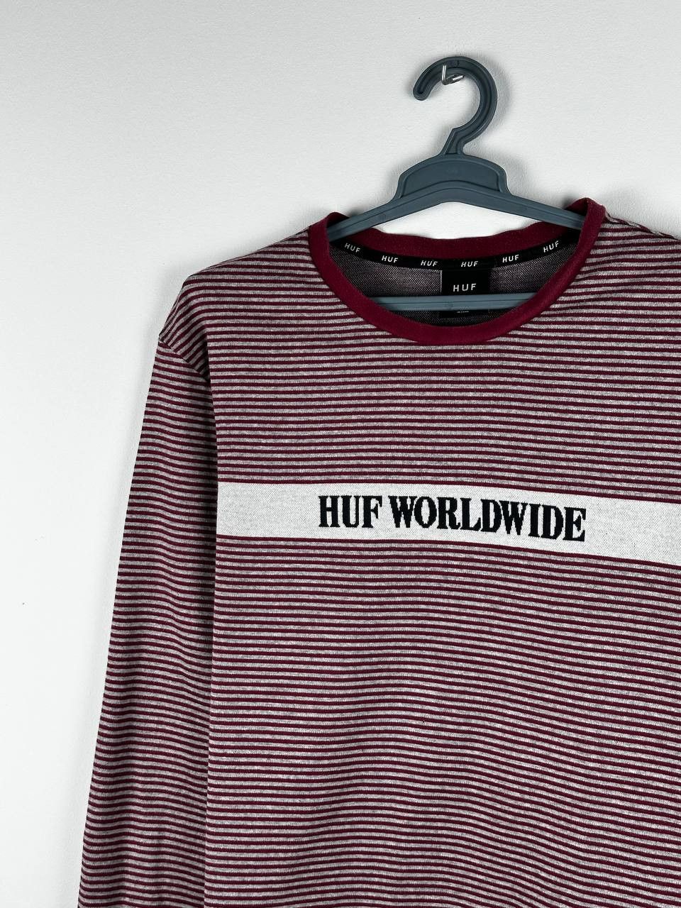 Huf Huf Striped Mens Large Long Sleeve Shirt Size US XXL / EU 58 / 5 - 3 Thumbnail
