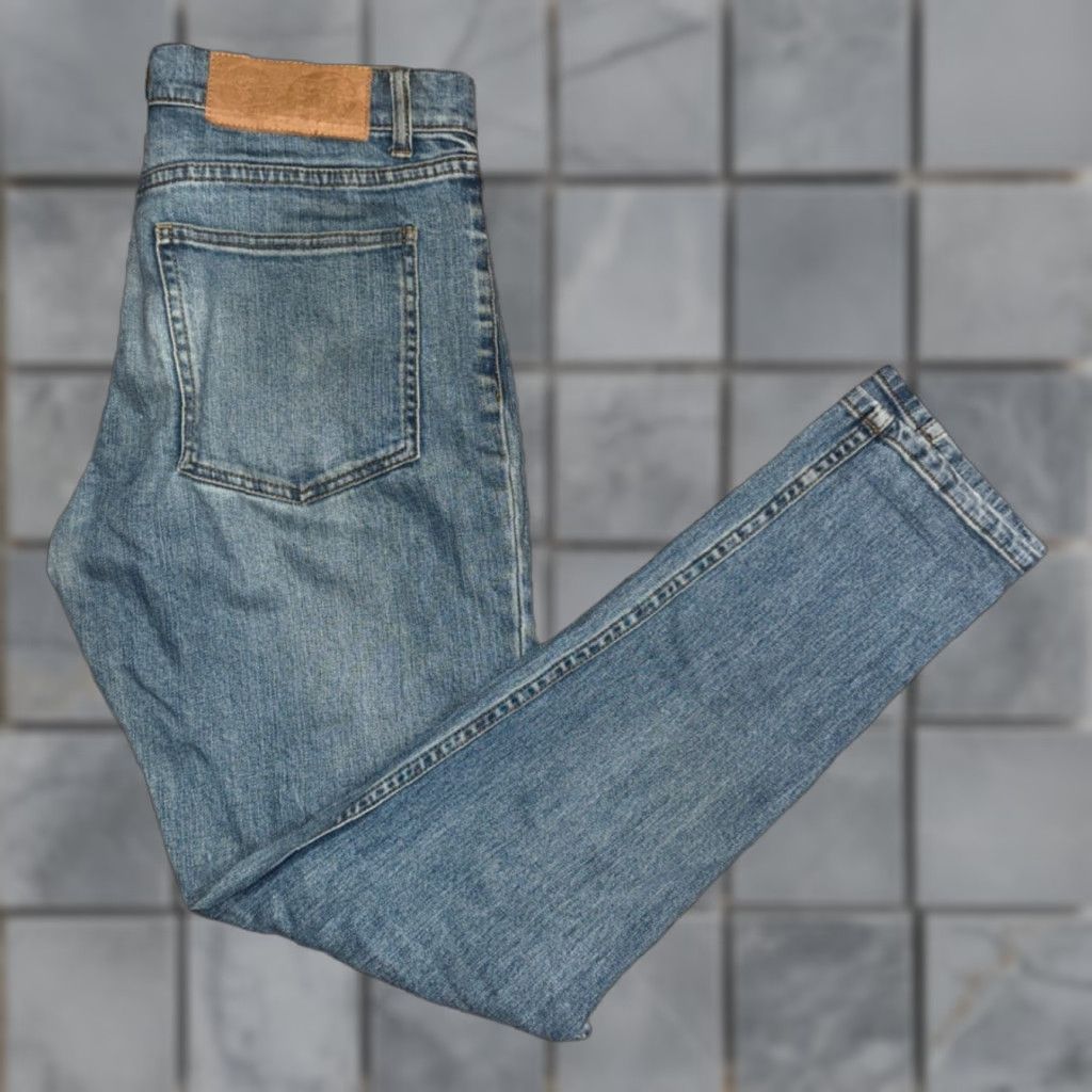 Cheap Monday Cheap Monday Jeans Tight Skinny Fit Blue Distressed Wash 32x32 Denim Mens Size US 32 / EU 48 - 1 Thumbnail