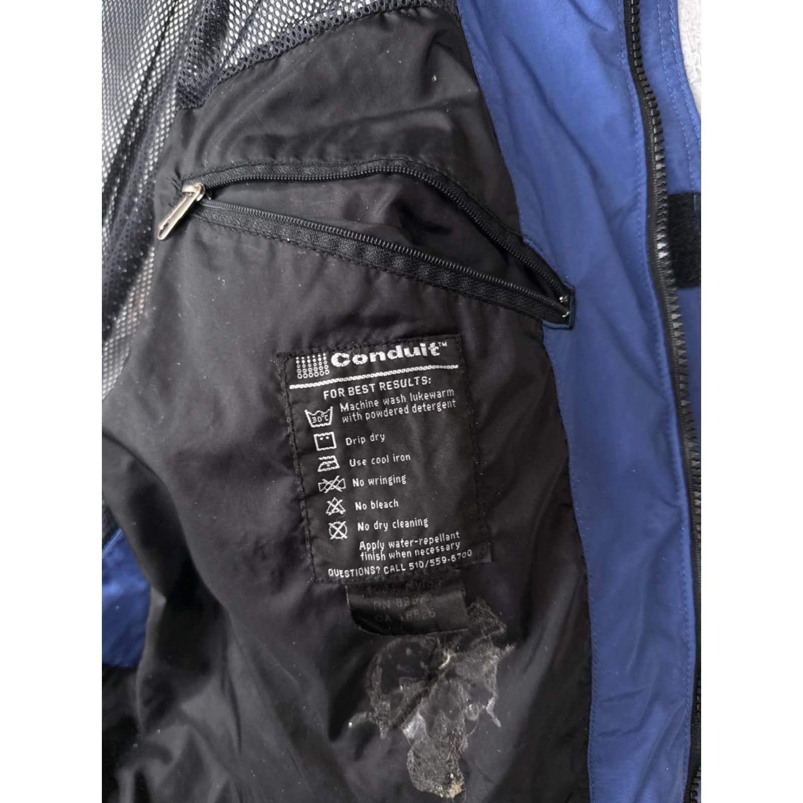 Mountain Hardwear Mountain Hardwear Jacket Men XL Blue Full Zip Hooded Ski Jacket Regular Outdoor Mens Size US XL / EU 56 / 4 - 4 Thumbnail