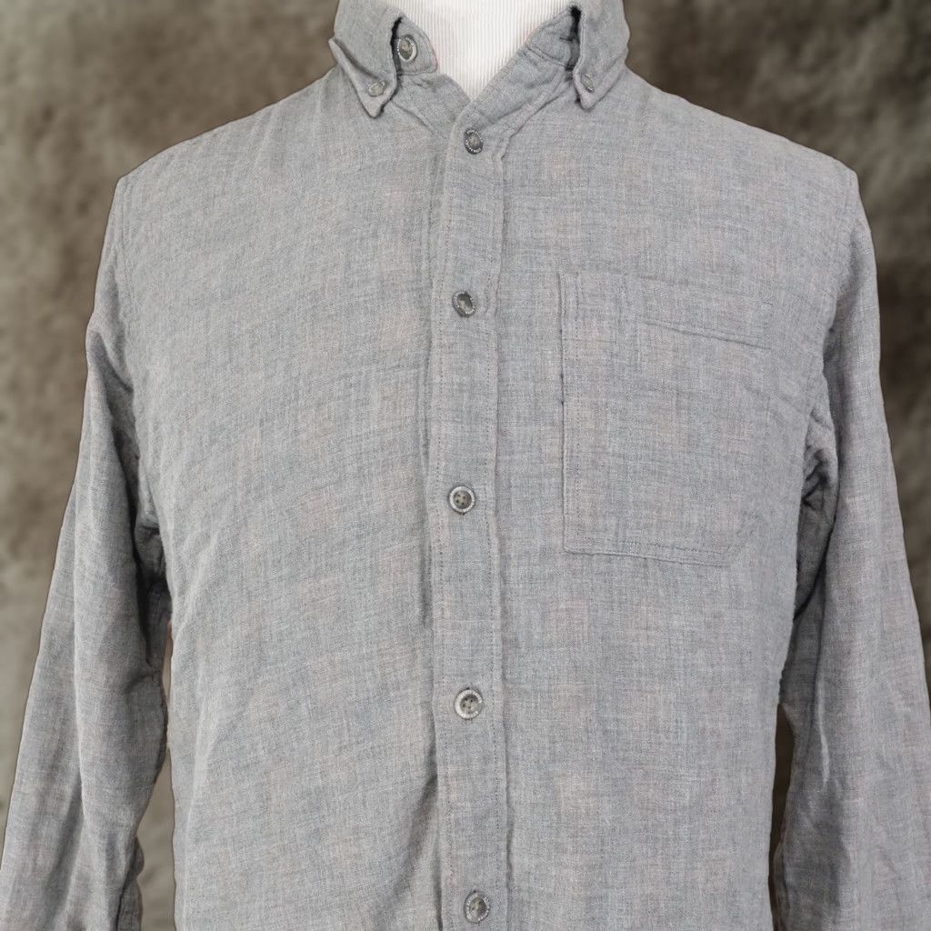 Eddie Bauer EDDIE BAUER Classic Fit Button-Up Shirt Mens M Medium Gray Long Sleeve Cotton Casual Workwear Size US M / EU 48-50 / 2 - 1 Thumbnail