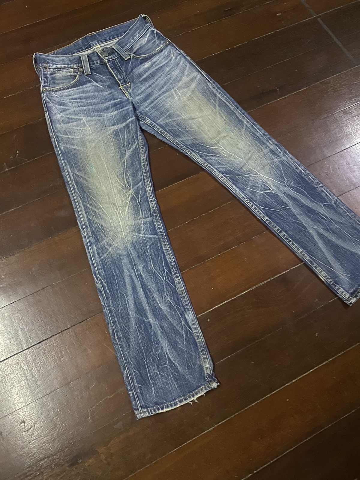Levi's Fire 🔥 LEVIS 502 mud wash dirty distressed claw mark Size US 32 / EU 48 - 12 Thumbnail