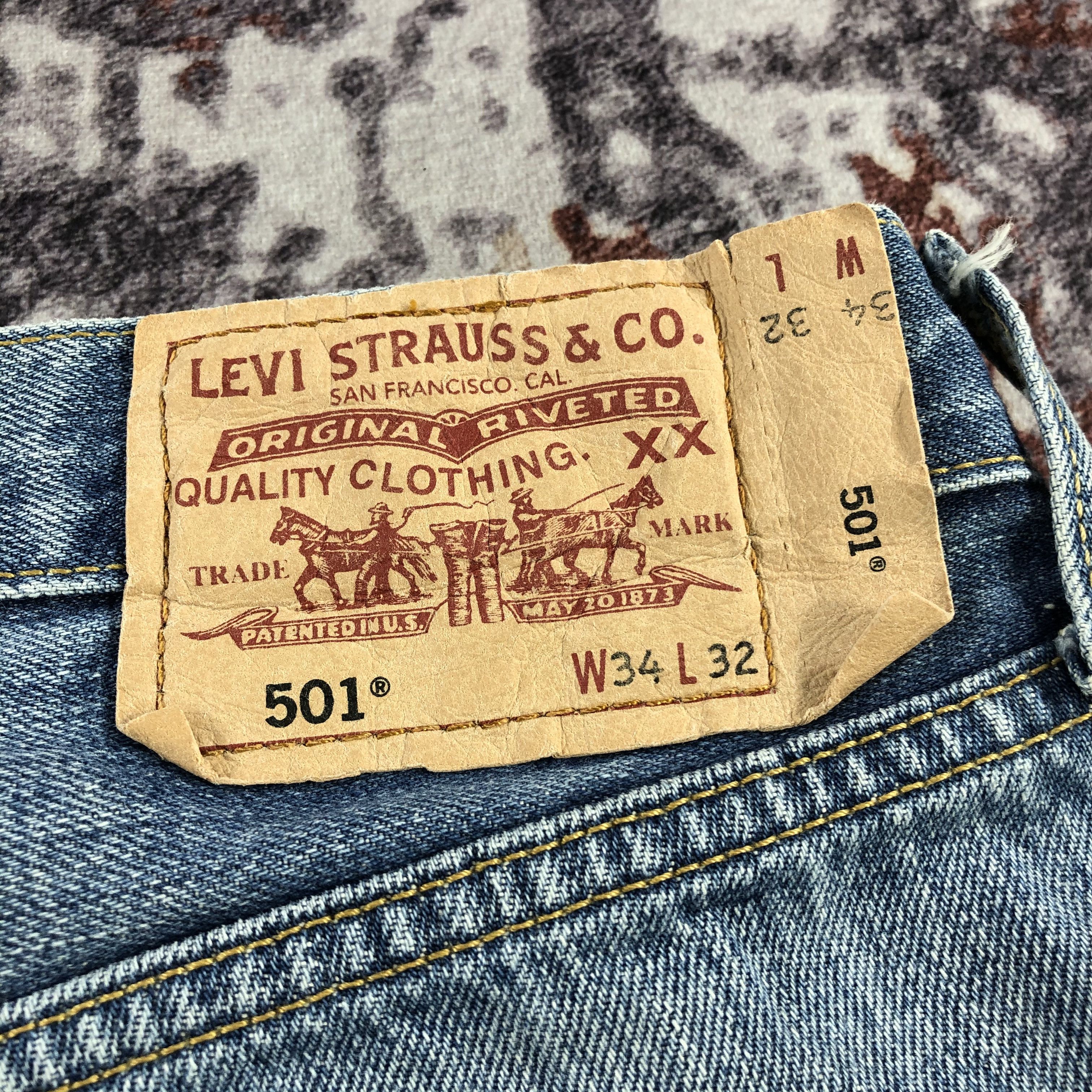 Levi's × Vintage 90s Vintage Blue Wash Levis 501 Jeans-JM2719 Size US 36 / EU 52 - 9 Thumbnail