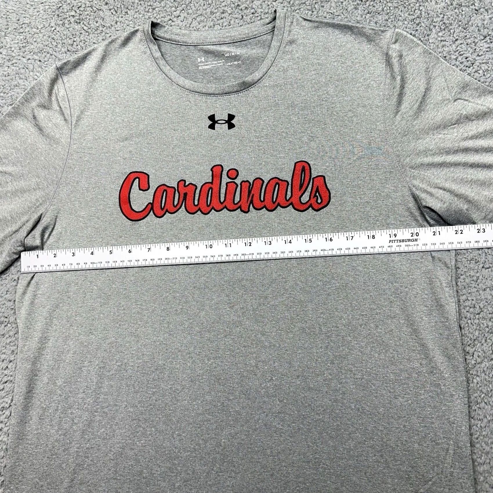 Under Armour Under Armour Men's Gray HeatGear Short Sleeve T-Shirt Cardinals #17 Loose Size M Size US M / EU 48-50 / 2 - 4 Thumbnail