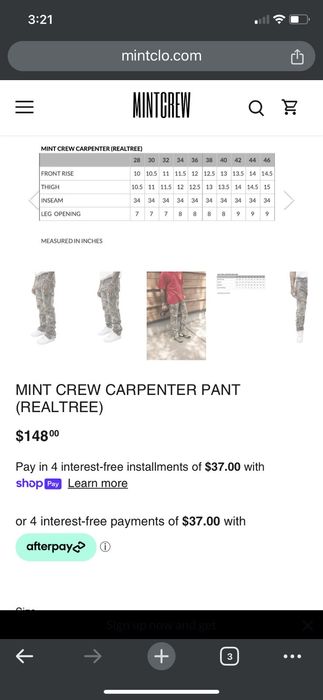 Mintcrew Mint Crew Realtree Double Knee Carpenter Pants