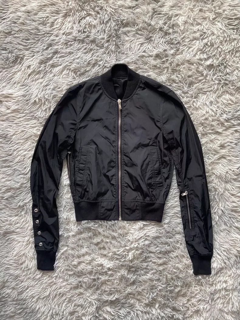 Rick Owens Rick Owens Black Zippered Bomber Jacket- DMC Size US M / EU 48-50 / 2 - 1 Thumbnail