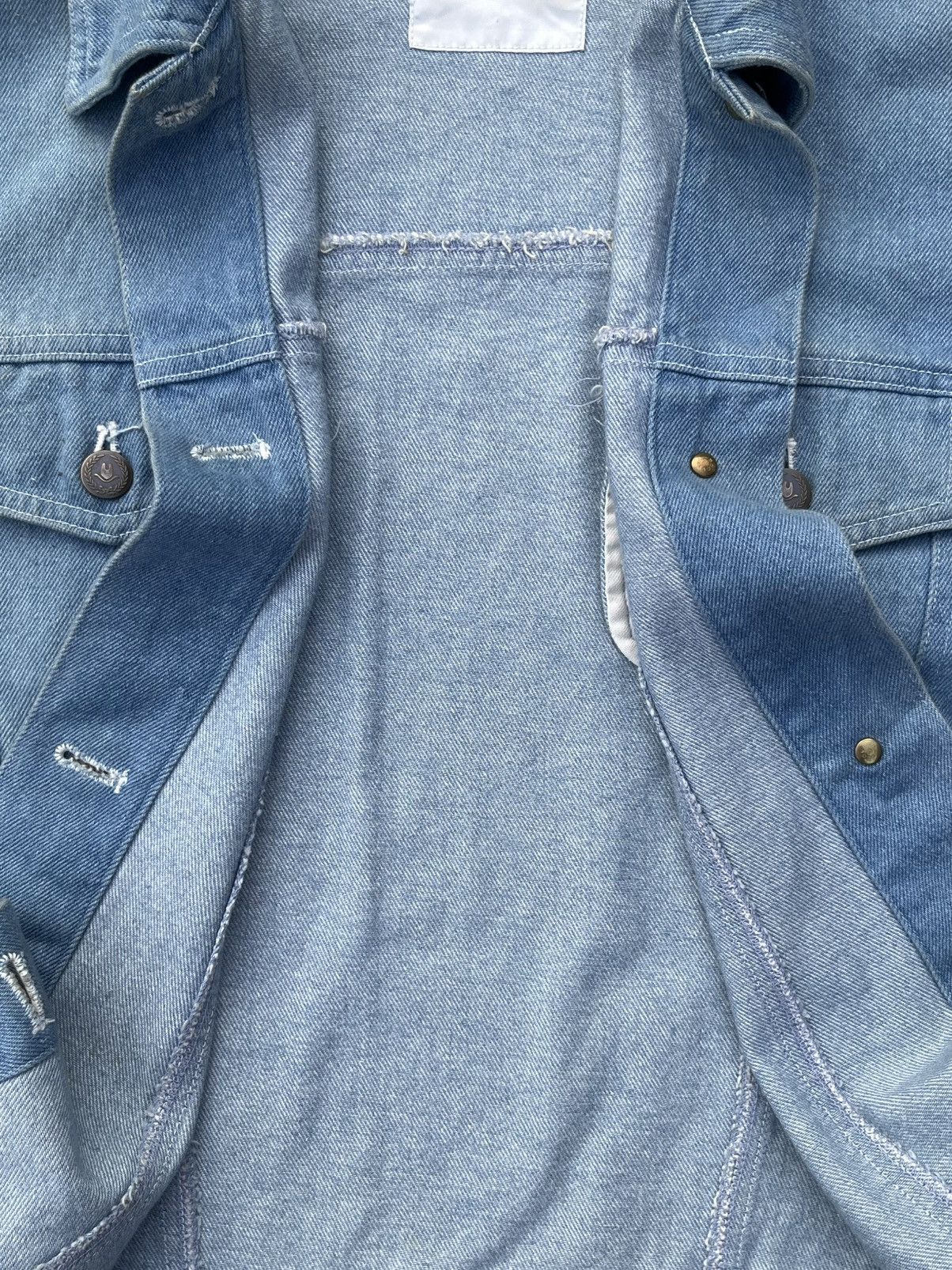 Moschino Moschino Lace Up Sleeves Punk Style Blue Washed Denim Jacket Size M / US 6-8 / IT 42-44 - 11 Thumbnail