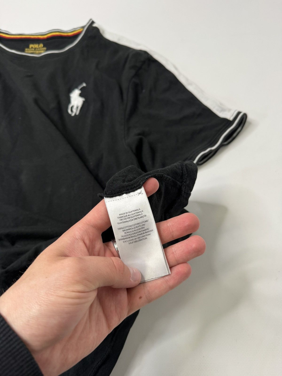 Polo Ralph Lauren Vintage Black Polo Ralph Lauren pony germany tee chief keef Size US M / EU 48-50 / 2 - 6 Thumbnail