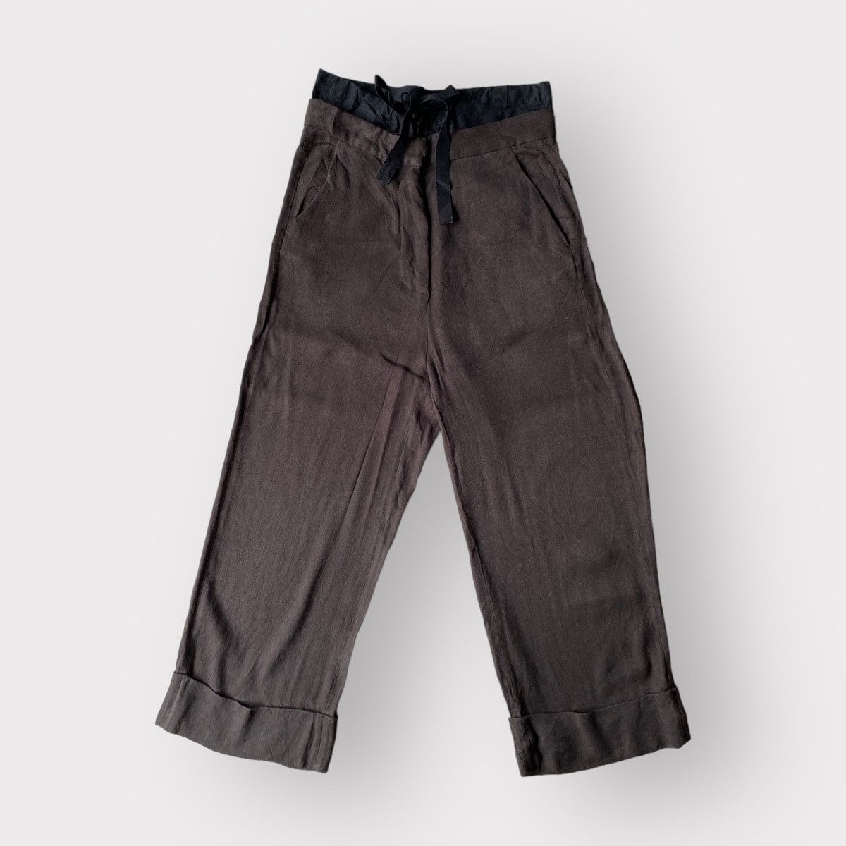 Maison Margiela SS15 MM6 Double Waist Drawstring Pants Size 27" / US 4 / IT 40 - 2 Thumbnail