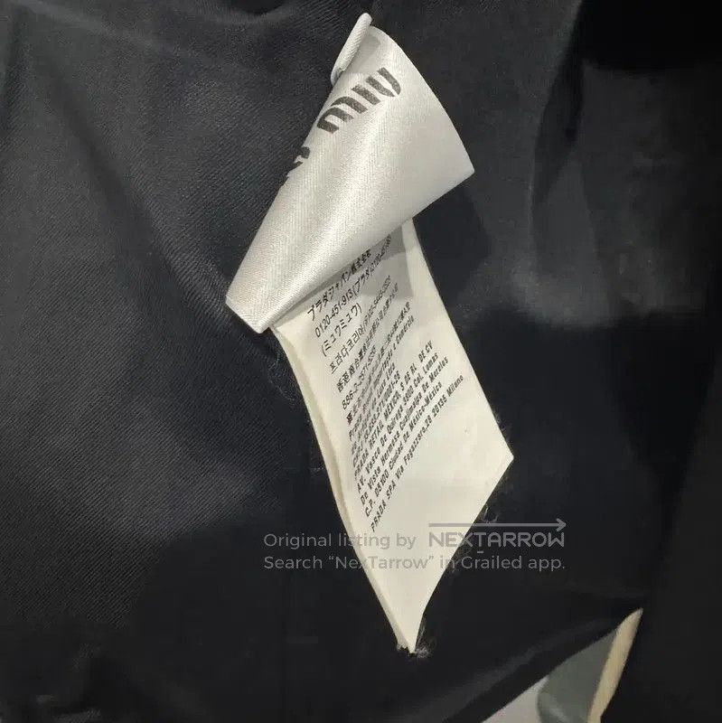 Miu Miu Miu Miu Black Women's Coat with Detail . Size M / US 6-8 / IT 42-44 - 5 Thumbnail