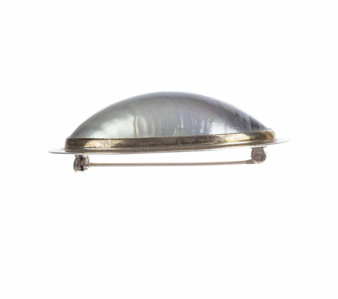 Sterling Silver Sterling Silver Grey Mabe Pearl Pin Size ONE SIZE - 3 Thumbnail