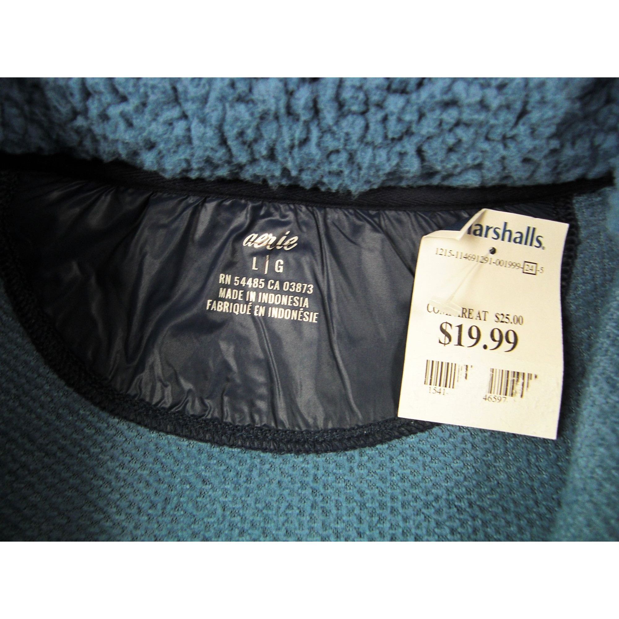 Other Blue Men's Fleece Half Zip Pullover Sweatshirt Size Large Si Size US L / EU 52-54 / 3 - 6 Thumbnail