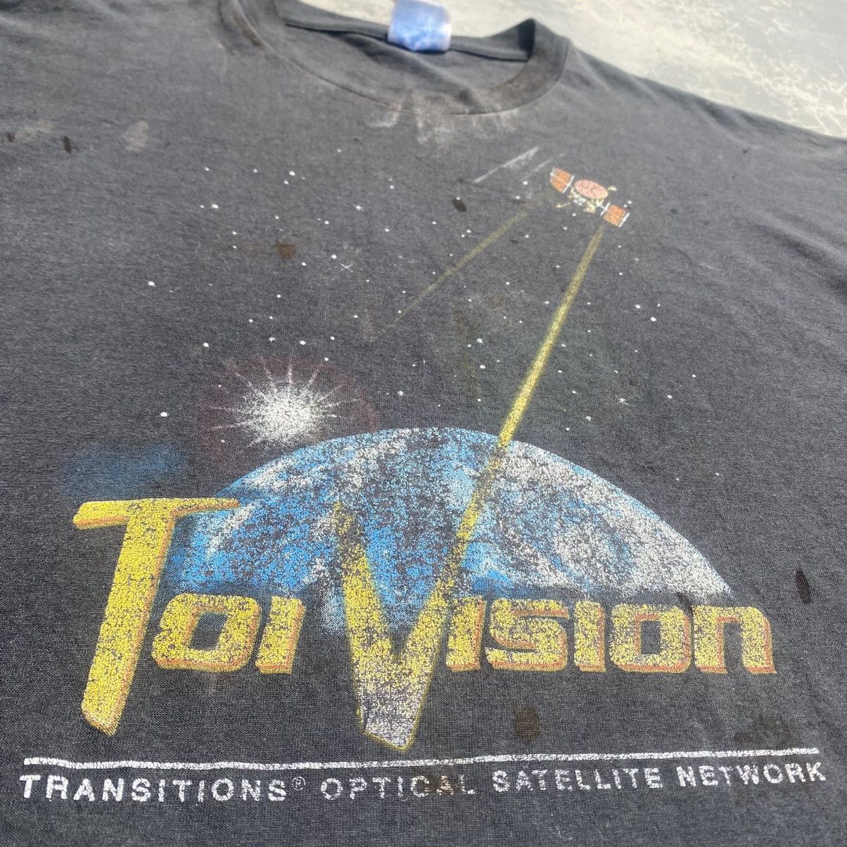 Band Tees Distressed Boxy 1998 VISION TOUR Transitions Lenses tee Size US XL / EU 56 / 4 - 3 Thumbnail