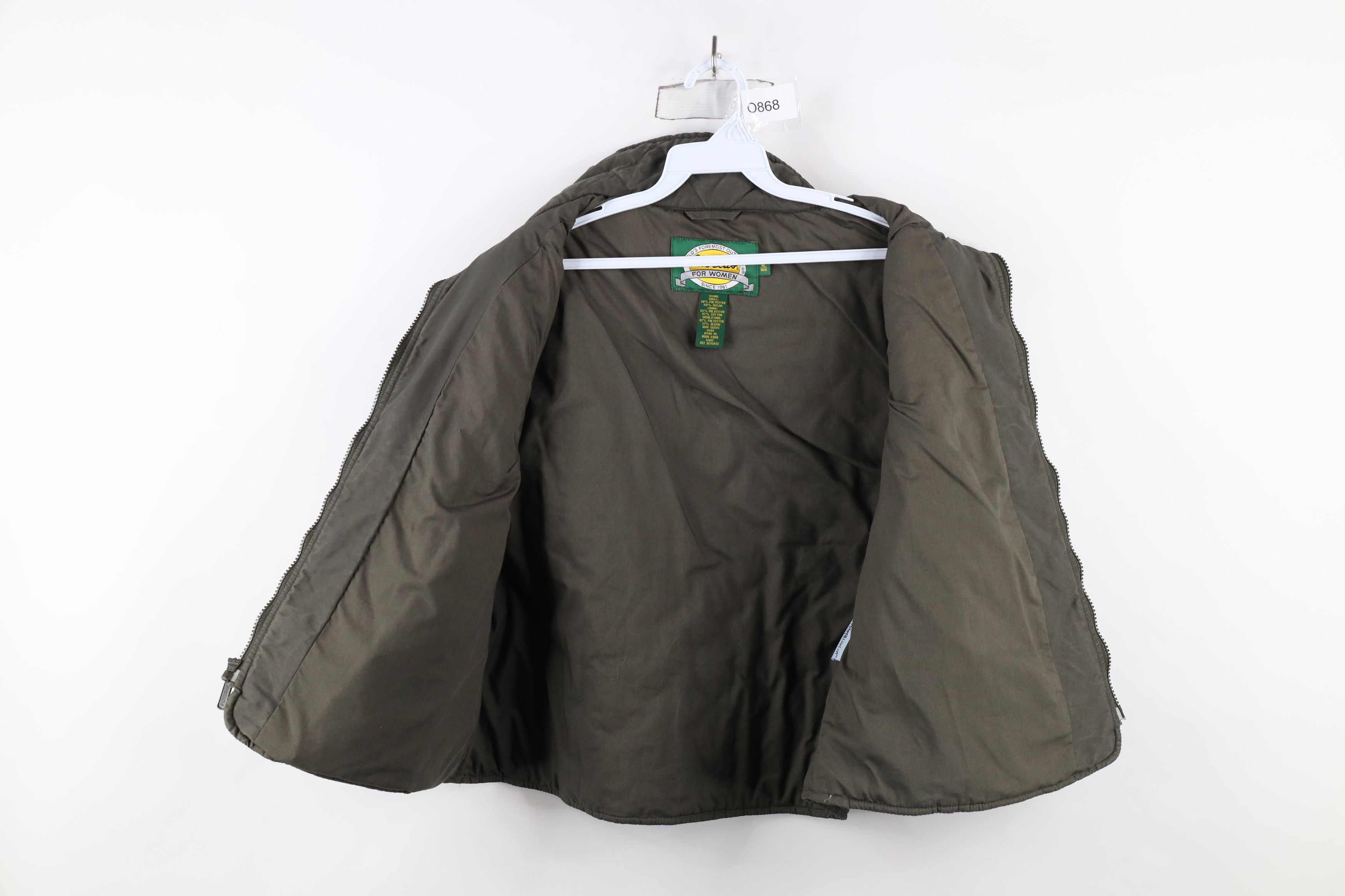 Cabelas × Vintage Vintage Cabelas Quilted Full Zip Vest Jacket Grayish Green Size XL / US 12-14 / IT 48-50 - 5 Thumbnail