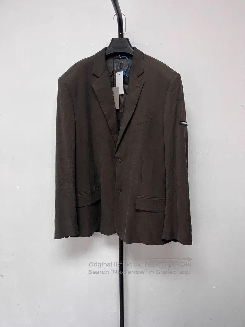 Balenciaga Balenciaga Solid Color Single Breasted Jacket Size US S / EU 44-46 / 1 - 1 Thumbnail