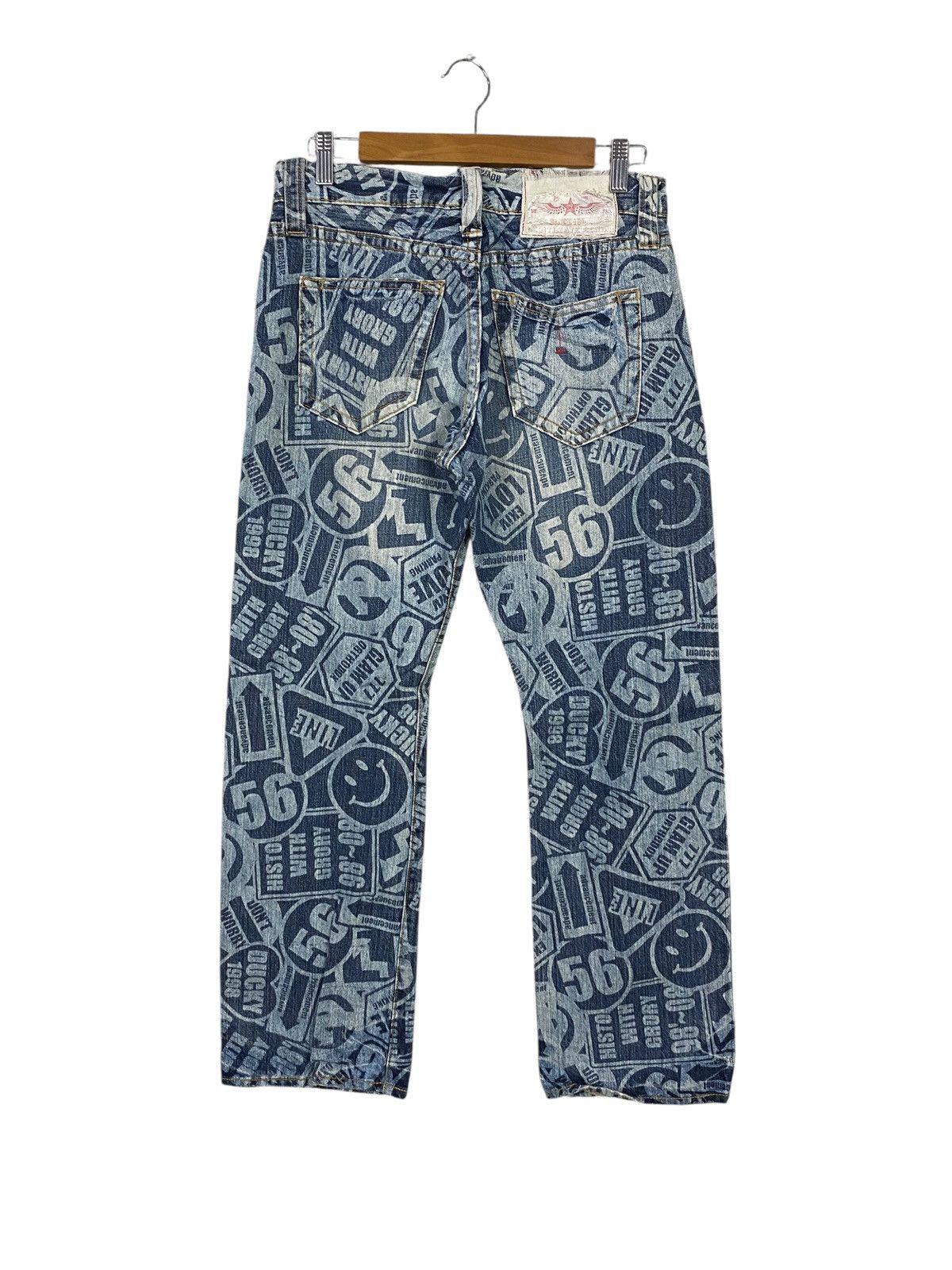 Japanese Brand Co&lu denim full printed kapital style Size US 30 / EU 46 - 2 Thumbnail
