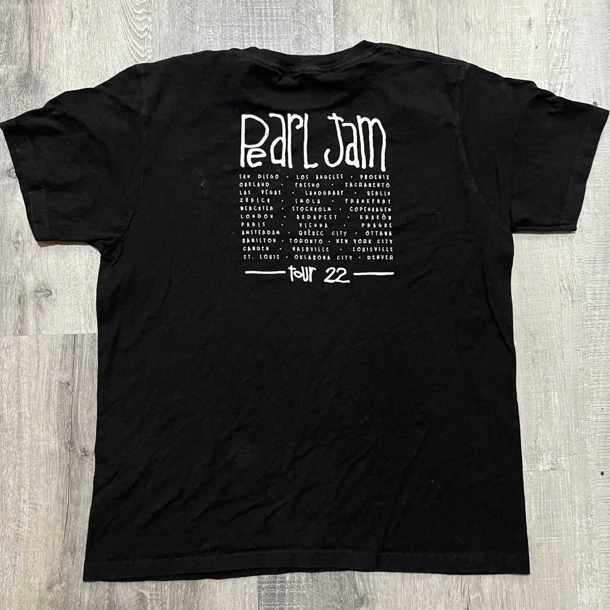 Band Tees Pearl Jam Music For Rhinos Black Rock Band Concert T Shirt Size US S / EU 44-46 / 1 - 3 Thumbnail