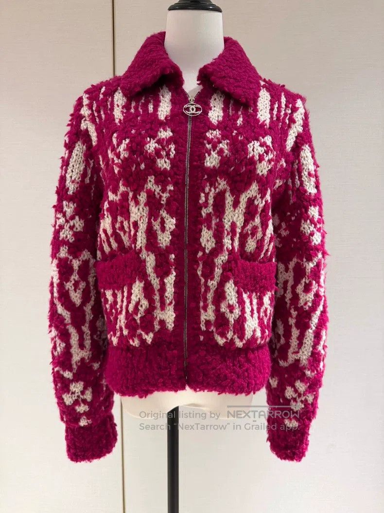Chanel Chanel 19-year-old preview series rose-purple woven cashme Size XS / US 0-2 / IT 36-38 - 1 Thumbnail