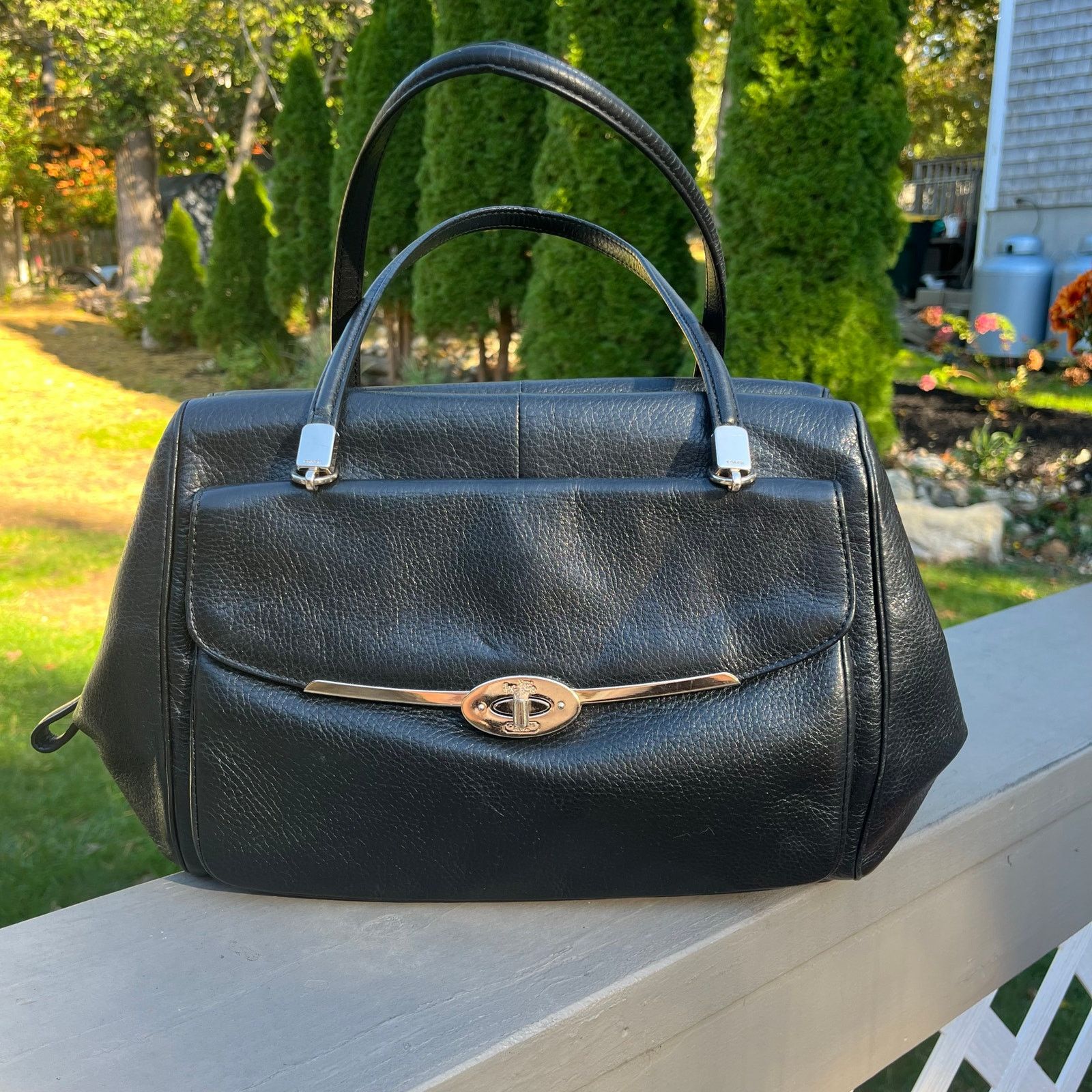 Coach COACH Madison Black Soft Leather, Madeline East West Satchel Size ONE SIZE - 1 Thumbnail