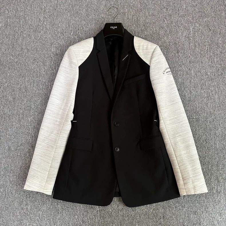 Dior Dior 18fw slogan white line stitching wool suit 2501-Nexta Size 48R - 1 Thumbnail